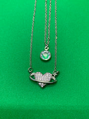 ORBIT HEART NECKLACE