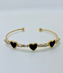 Ebony Heart Bangle