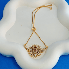 RADIANT RUBY BLOOM BRACELET