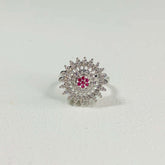 RUBY STARBURST RING