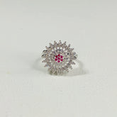 RUBY STARBURST RING