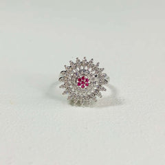 RUBY STARBURST RING