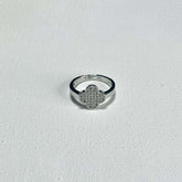 SILVER PETAL RING