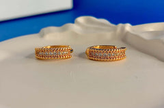 SPARKLING CASCADE HOOPS