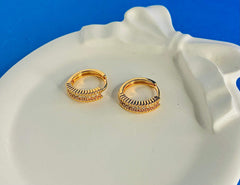 SPARKLING CASCADE HOOPS