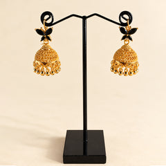 GOLDEN FLORAL JHUMKA
