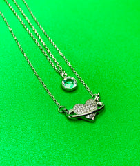 ORBIT HEART NECKLACE