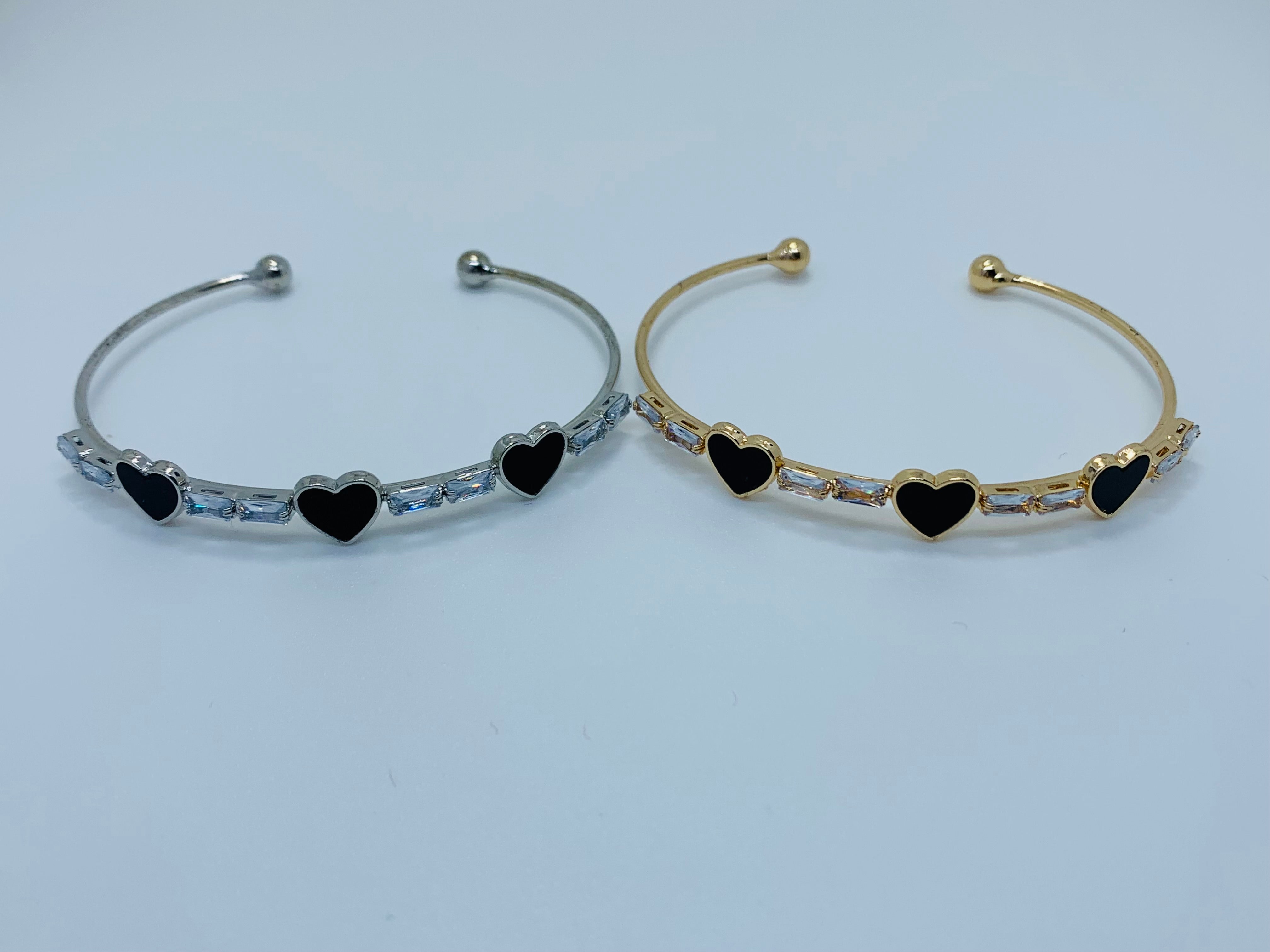 Ebony Heart Bangle