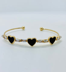 Ebony Heart Bangle