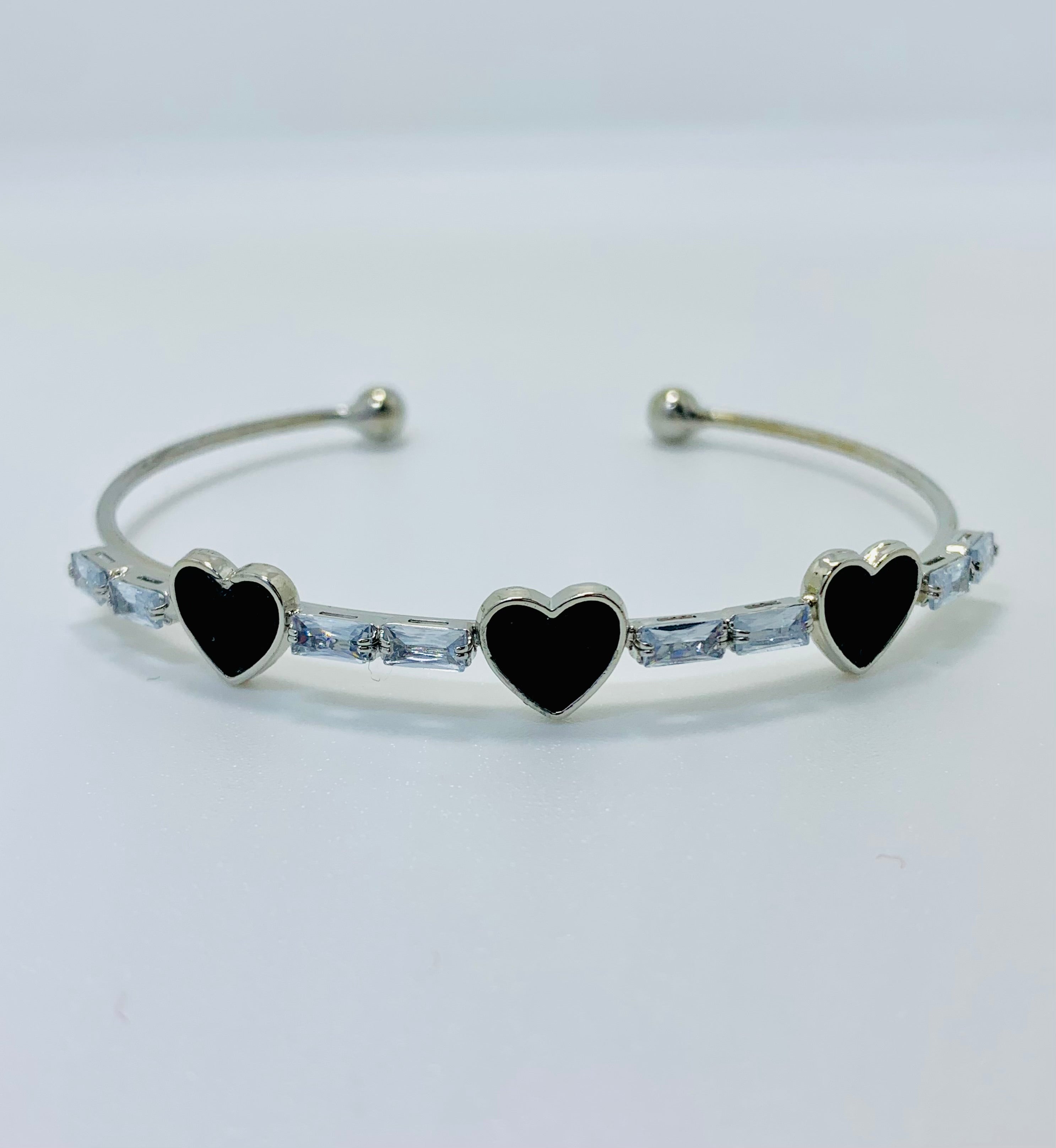 Ebony Heart Bangle