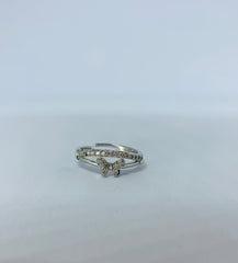 CRYSTAL BUTTERFLY RING