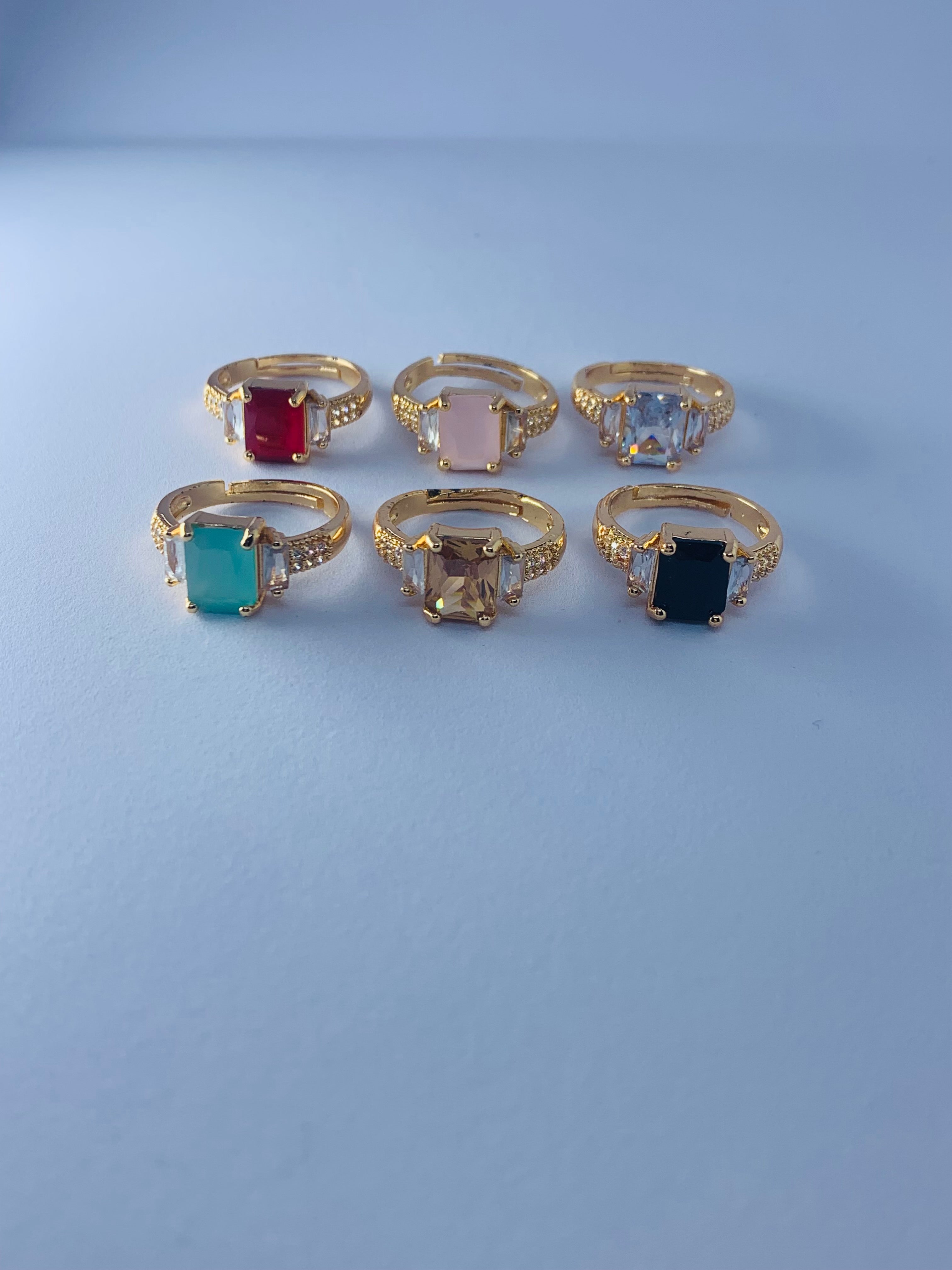 RECTANGLE STONE RING