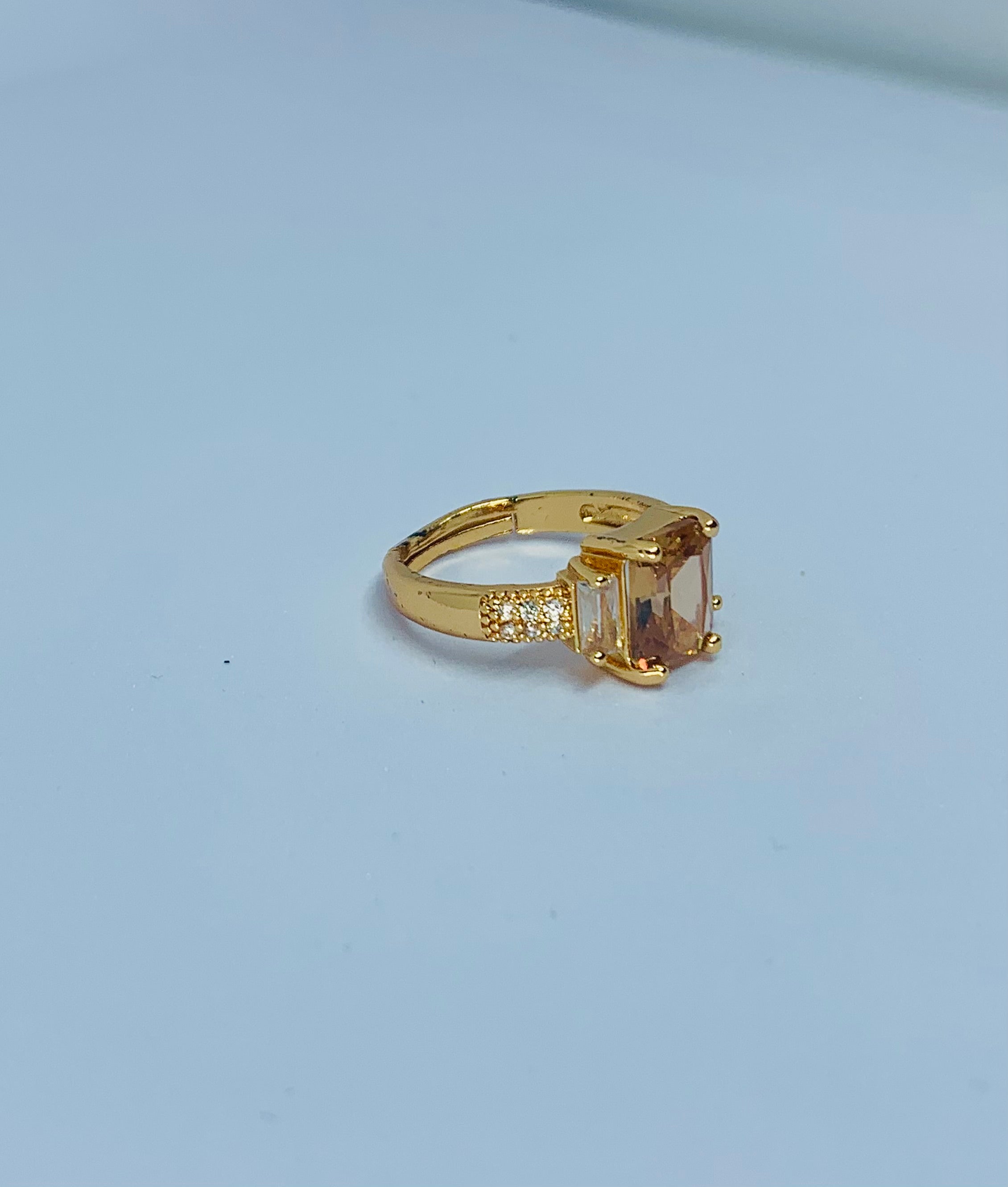 RECTANGLE STONE RING