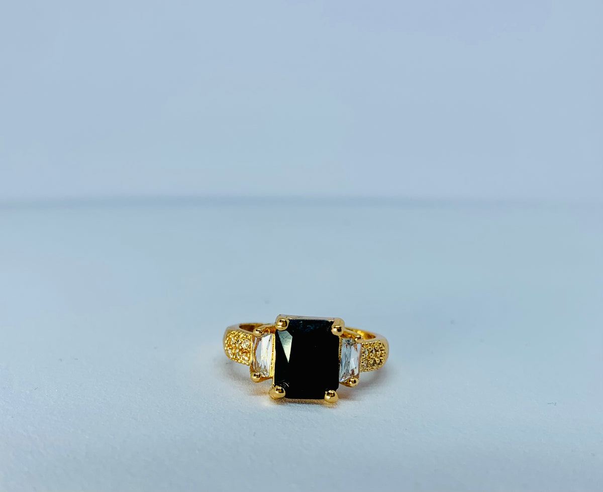 RECTANGLE STONE RING