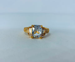 RECTANGLE STONE RING