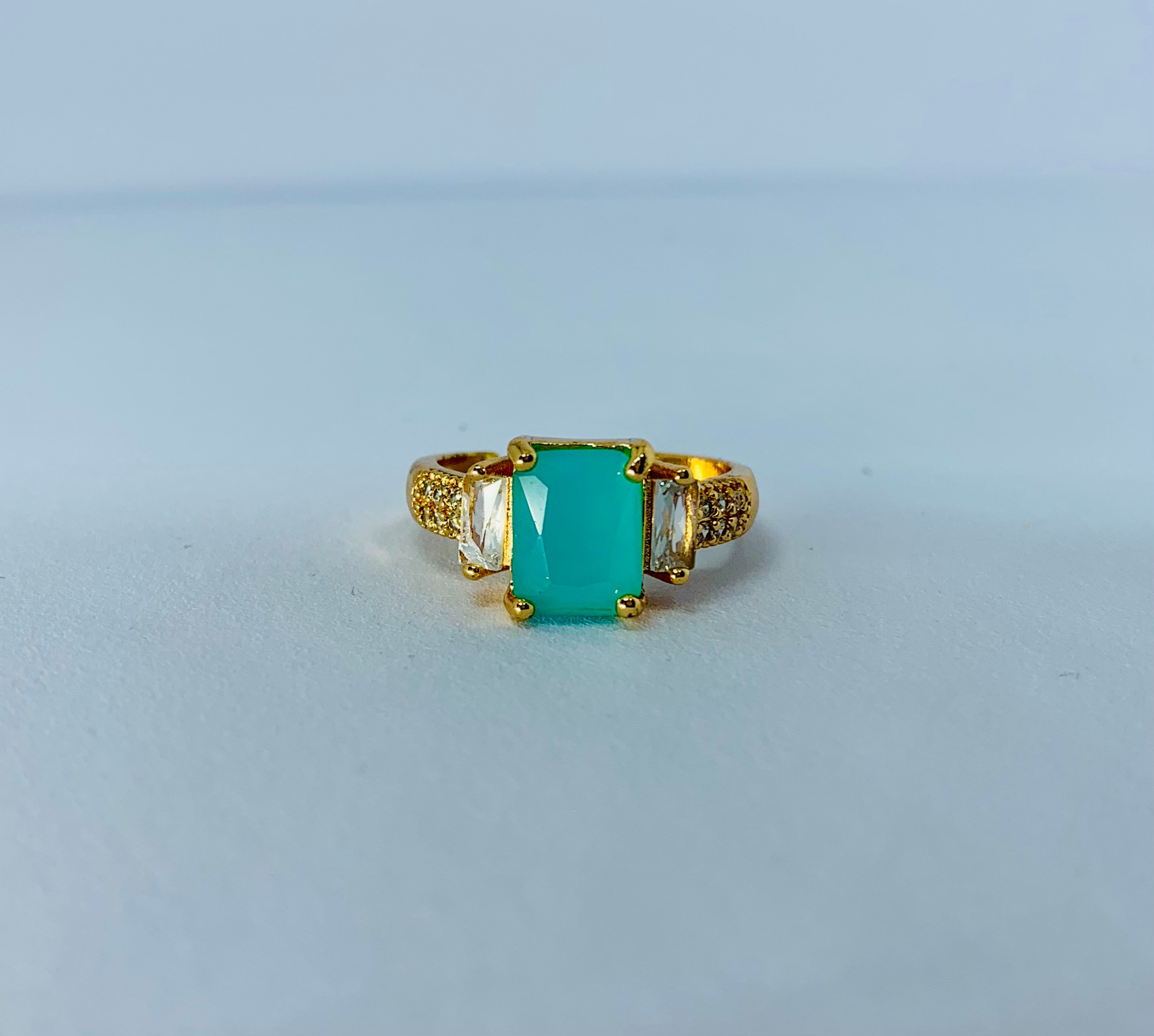 RECTANGLE STONE RING