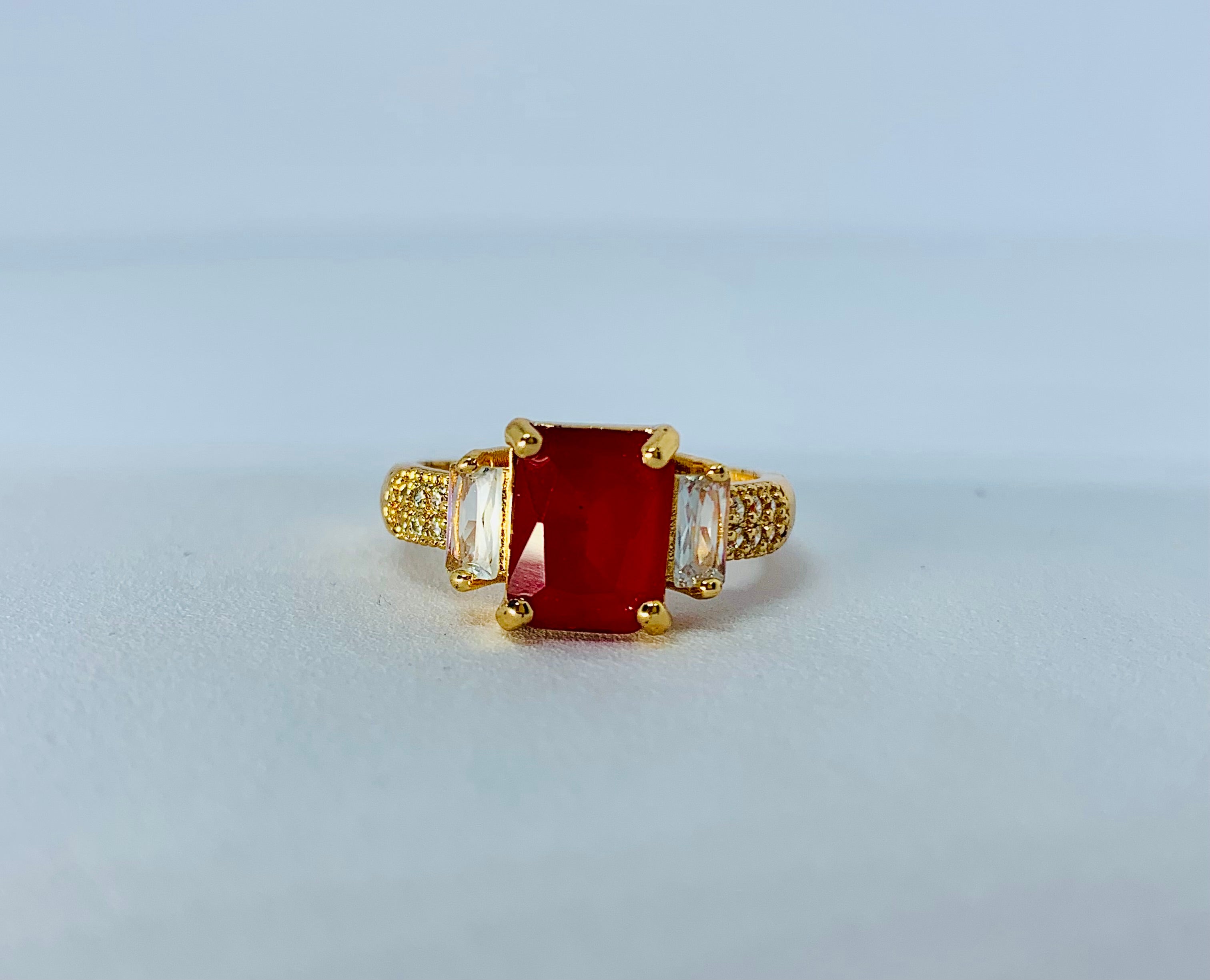 RECTANGLE STONE RING