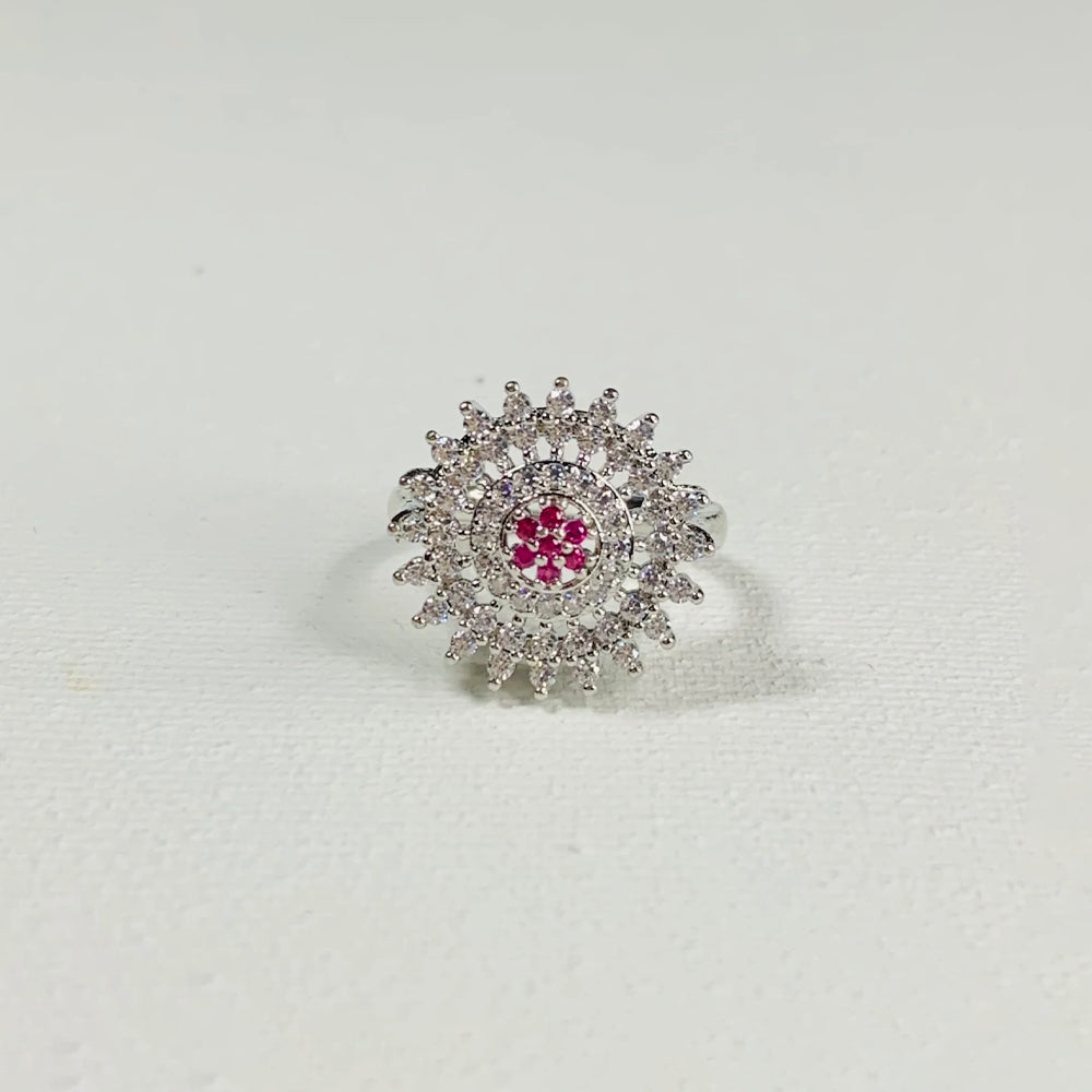 RUBY STARBURST RING