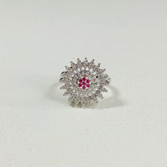 RUBY STARBURST RING