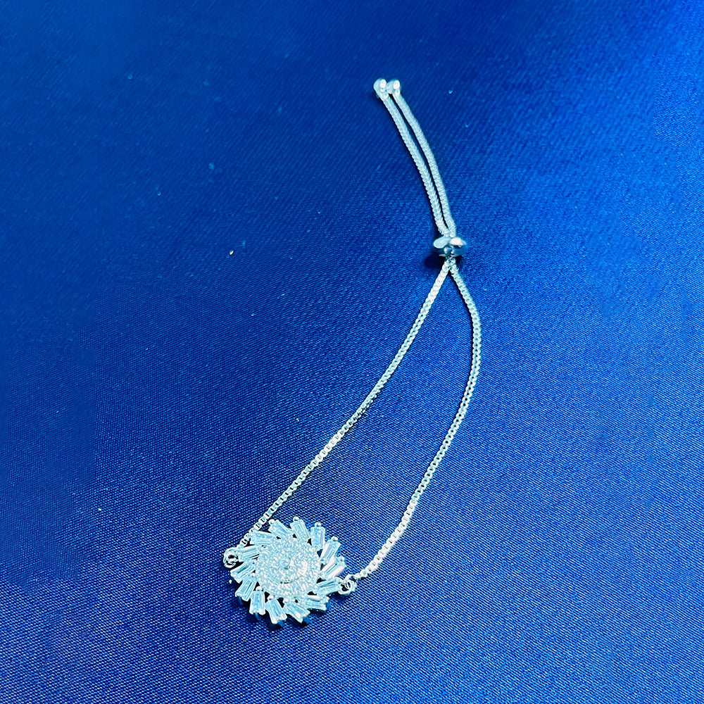 SILVER SUNBURST BRACELET