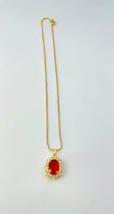 SAPPHIRE CROWN NECKLACE