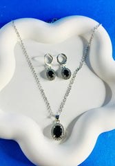 RUBY CIRCLE NECKLACE SET