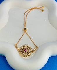 RADIANT RUBY BLOOM BRACELET