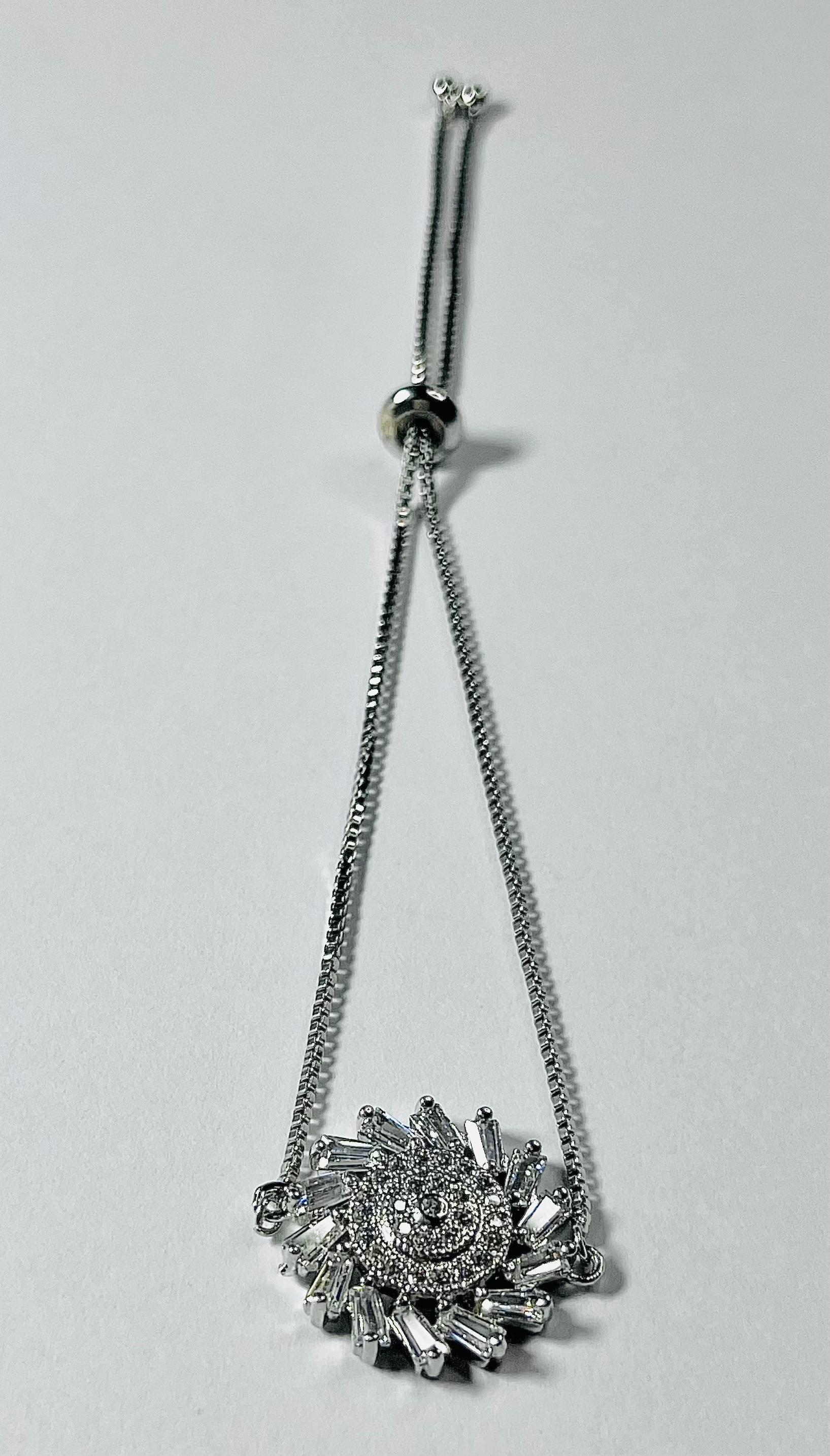 SILVER SUNBURST BRACELET