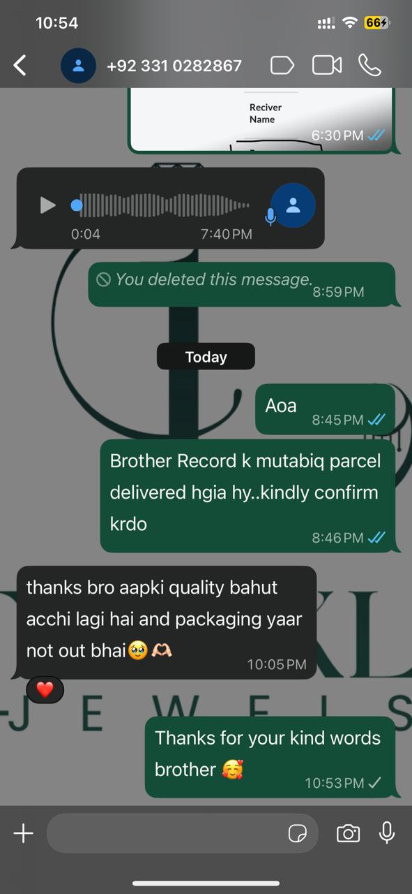 Happy Customer WhatsApp Review